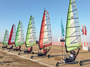 Indian Army Personnel set out on Land Yachting Expedition